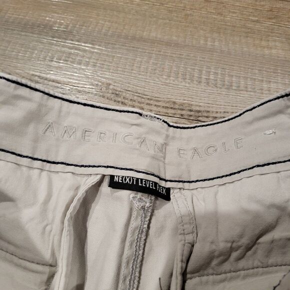 American Eagle Outfitters Classic Fit 7" Inseam Flat Front Shorts Men's Size 28 - Picture 3 of 7